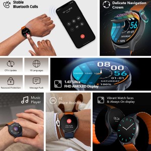 ساعت هوشمند کیسلکت مدل Calling Watch Kr Pro
